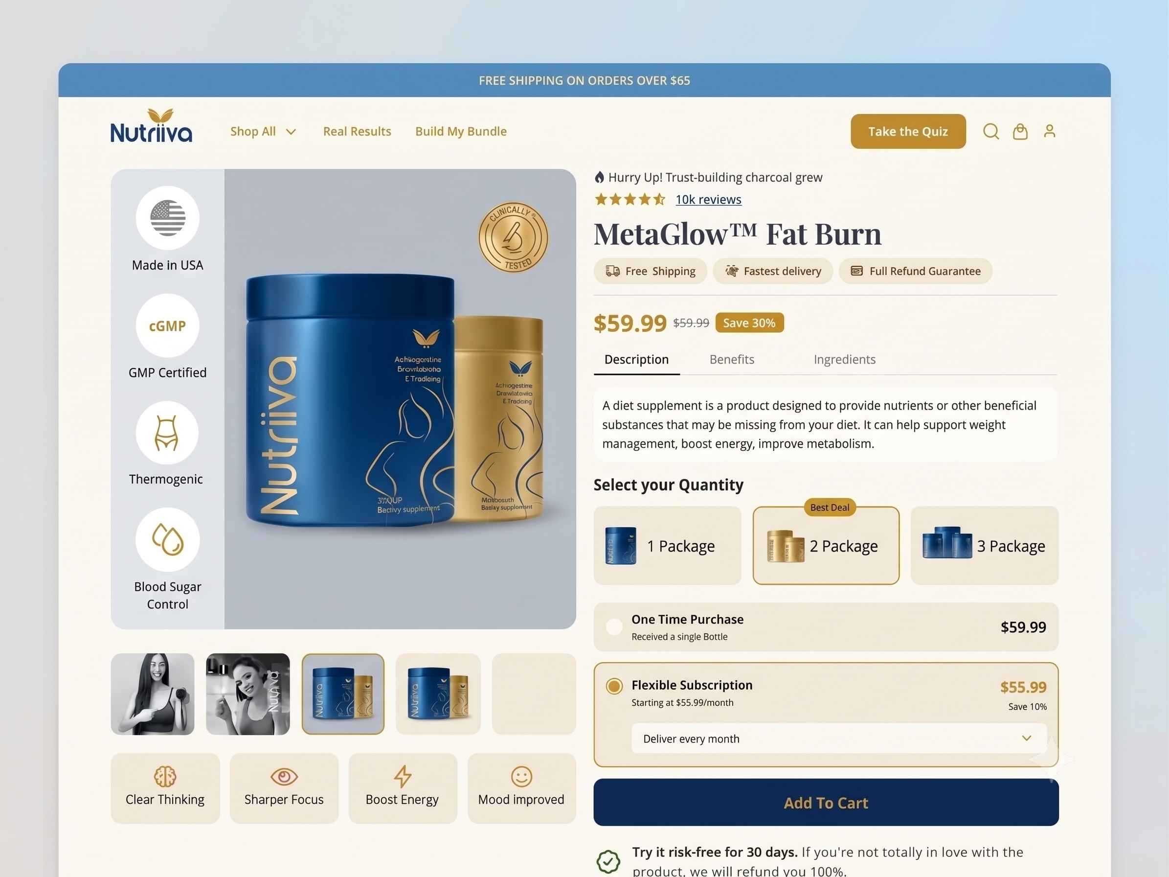High-Converting Shopify Store Mockup built by BuzzNex